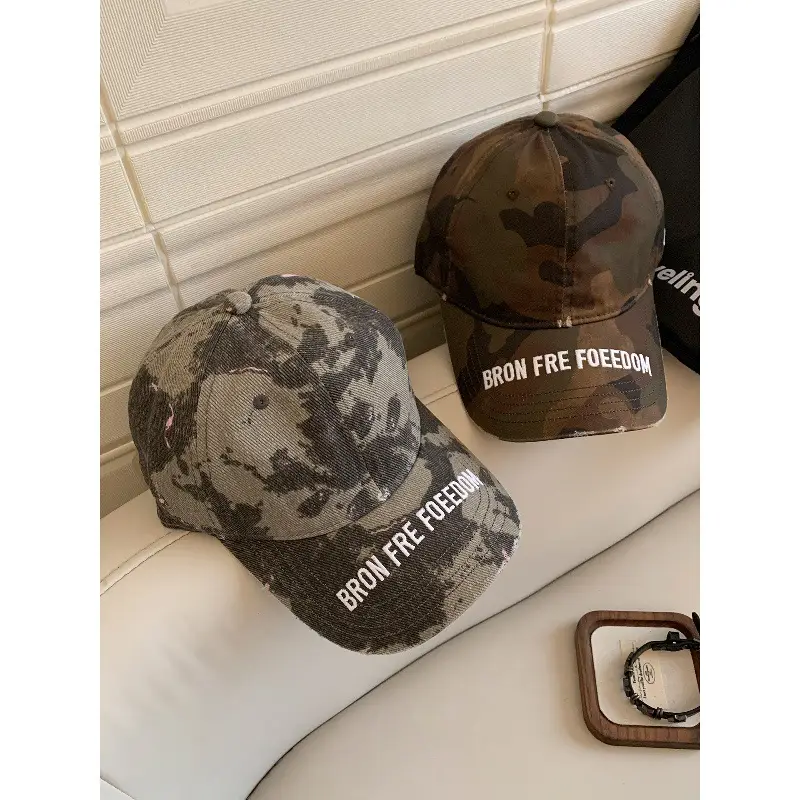Japanese Retro Camouflage Cap for Women Large - Image 7