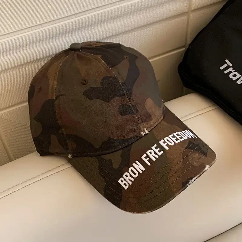 Japanese Retro Camouflage Cap for Women Large - Image 2