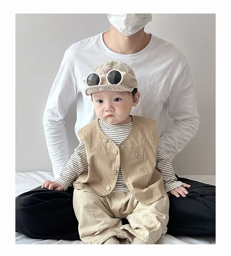Boys Korean Style Vest T-Shirt Pants Three-Piece Set — feature 14