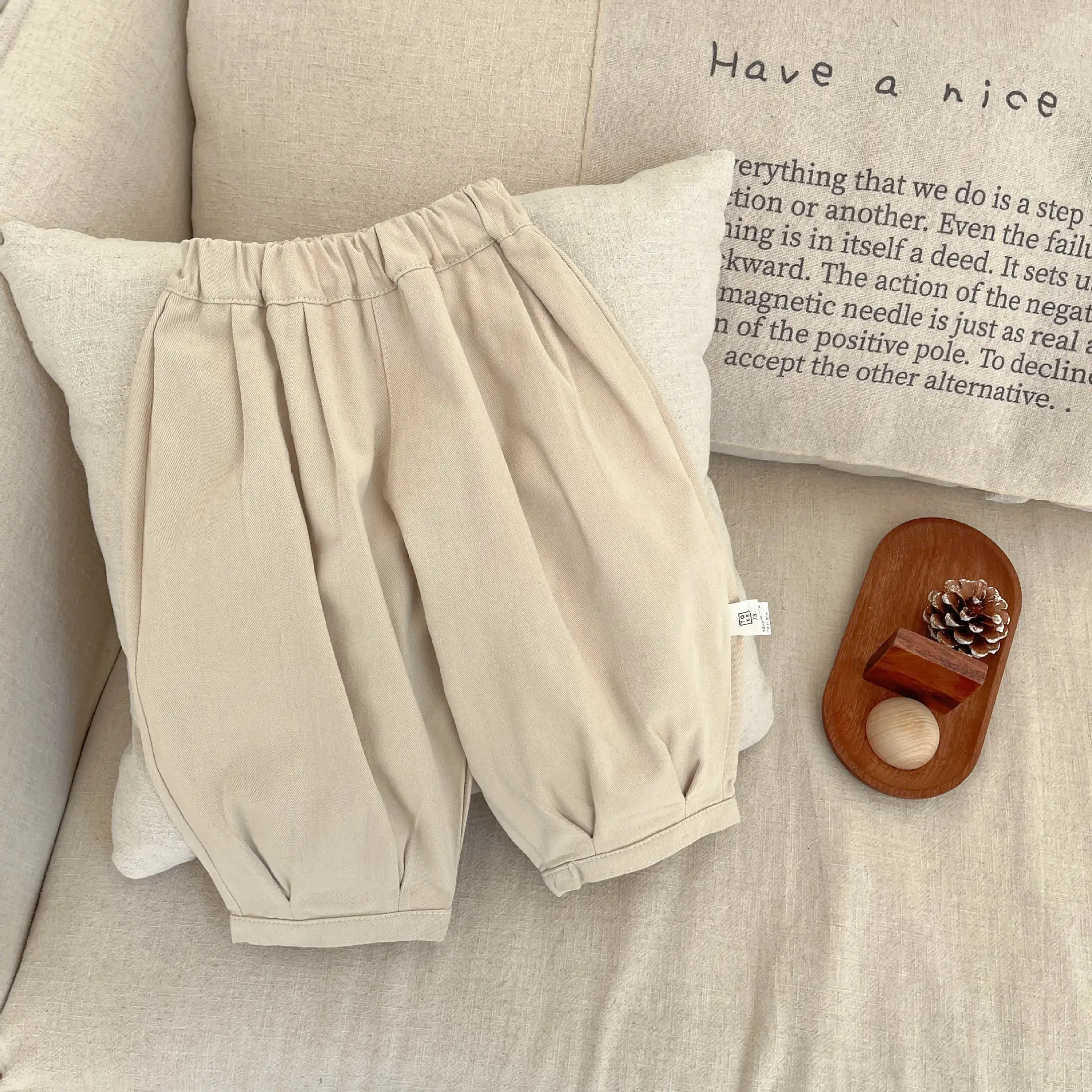 Boys Korean Style Vest T-Shirt Pants Three-Piece Set