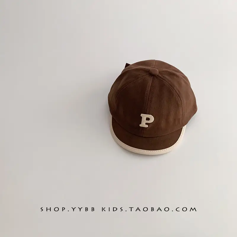 Black Letter Baseball Cap for Boys Girls Winter Windproof - Image 3