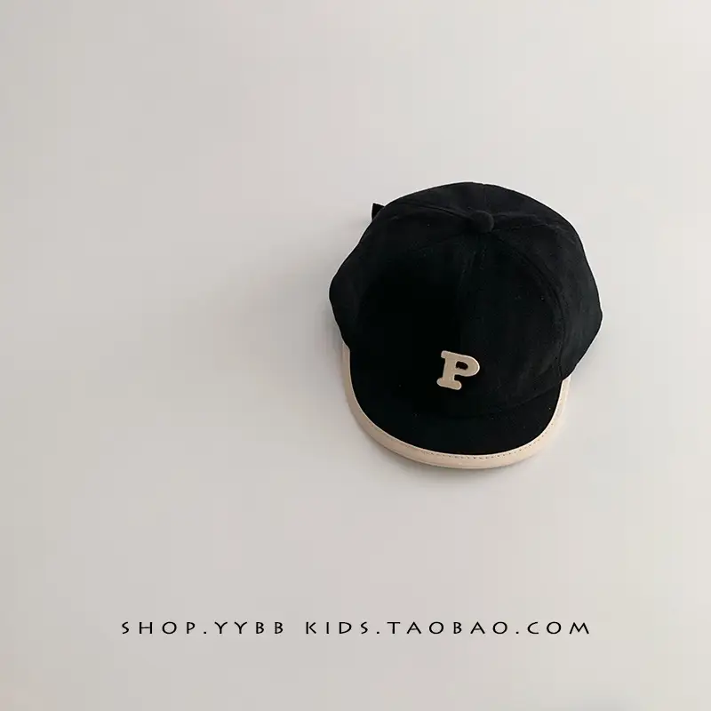 Black Letter Baseball Cap for Boys Girls Winter Windproof - Image 6