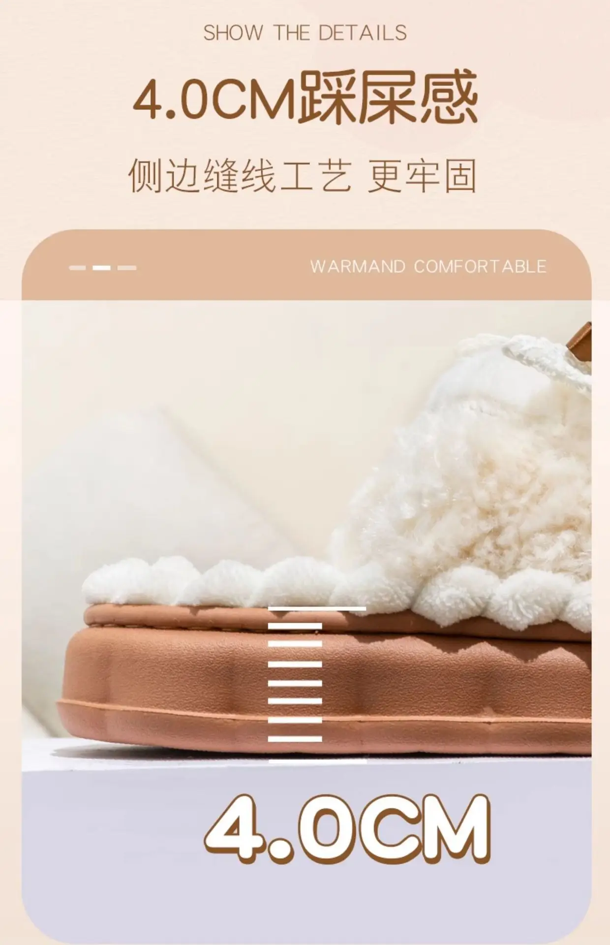 Women Winter Bow Cotton Slippers Warm Non-Slip 2025 — feature 8
