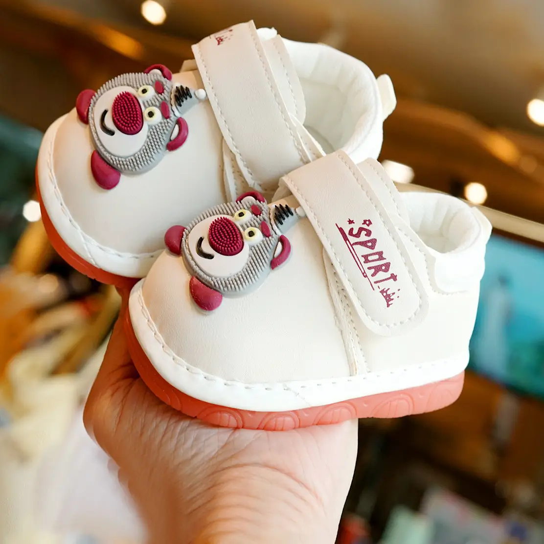 Toddler Shoes Cartoon Design Soft Sole 1-2Yrs