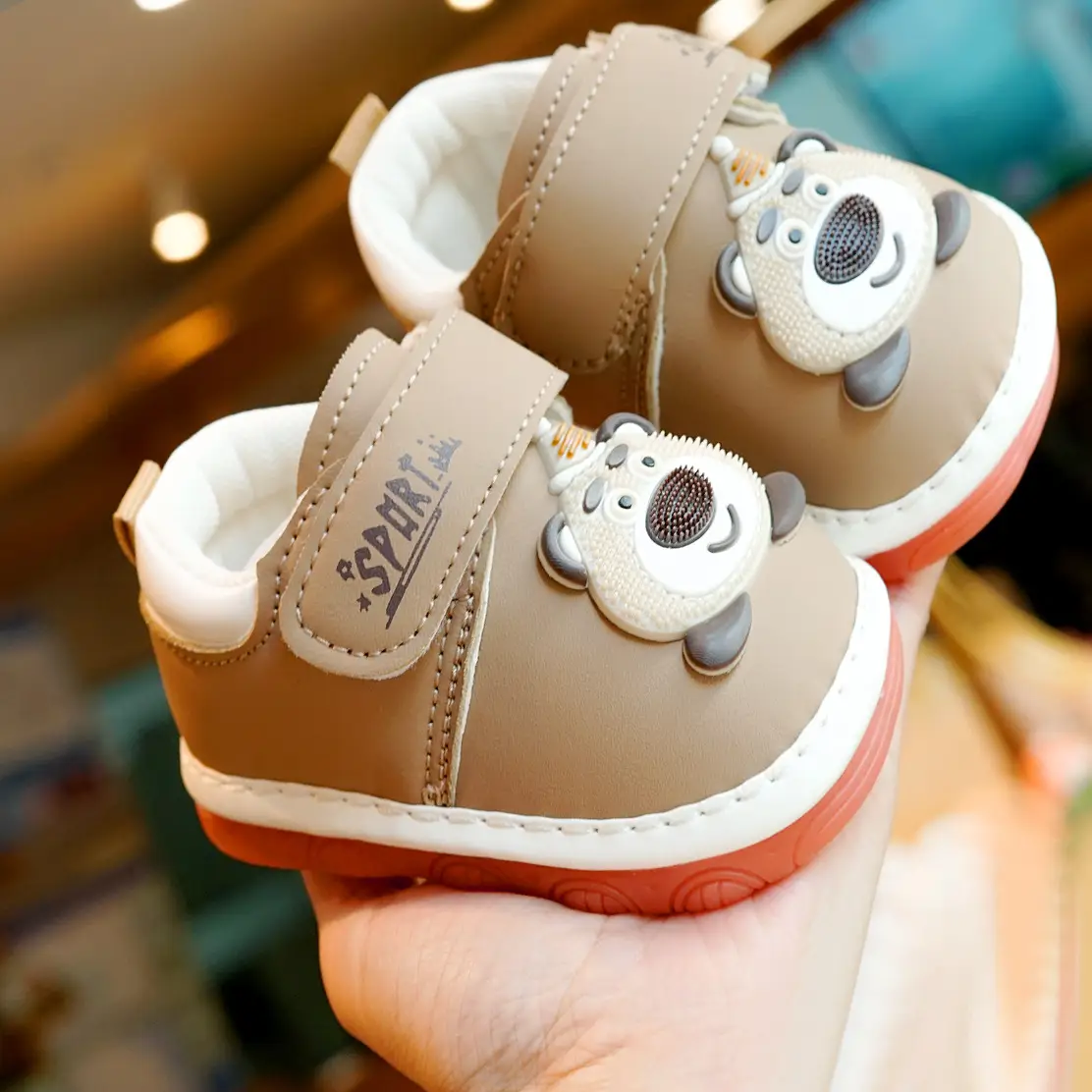 Toddler Shoes Cartoon Design Soft Sole 1-2Yrs