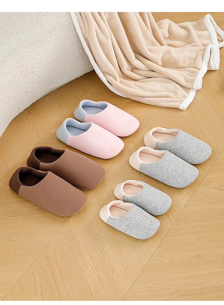 New Japanese-Style Postpartum Shoes with Soft Soles, Silent for Home Use, Parent-Child Children's Cotton Slippers, Women's Closed-Back Slippers, Wholesale Available — feature 11
