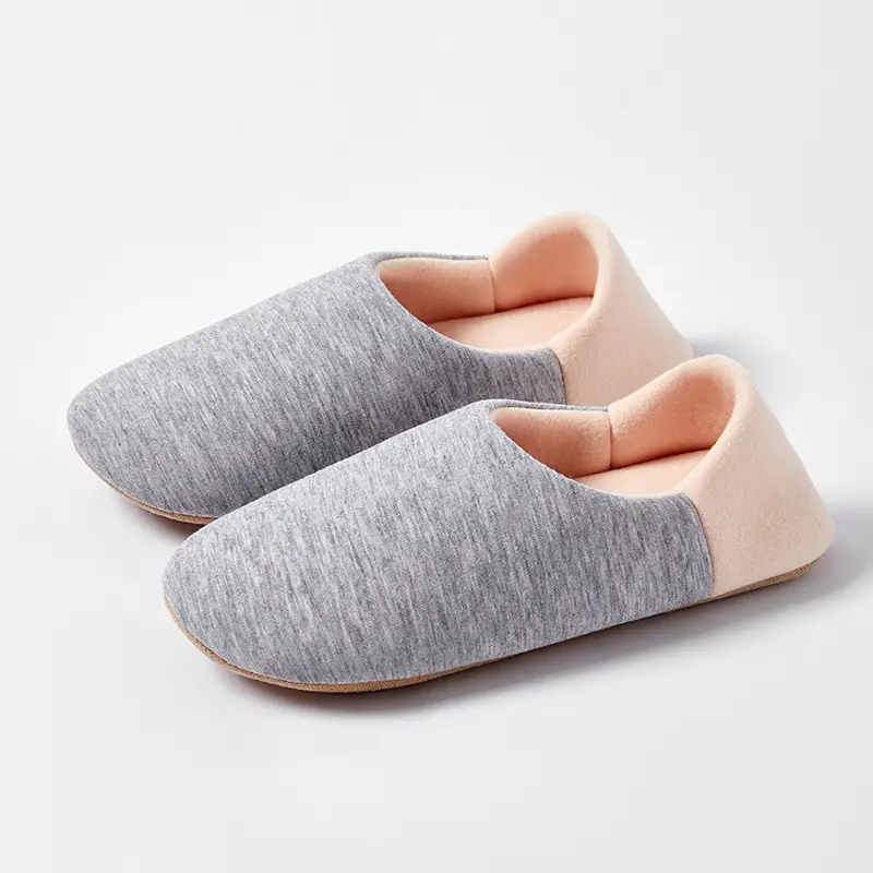 New Japanese-Style Postpartum Shoes with Soft Soles, Silent for Home Use, Parent-Child Children's Cotton Slippers, Women's Closed-Back Slippers, Wholesale Available