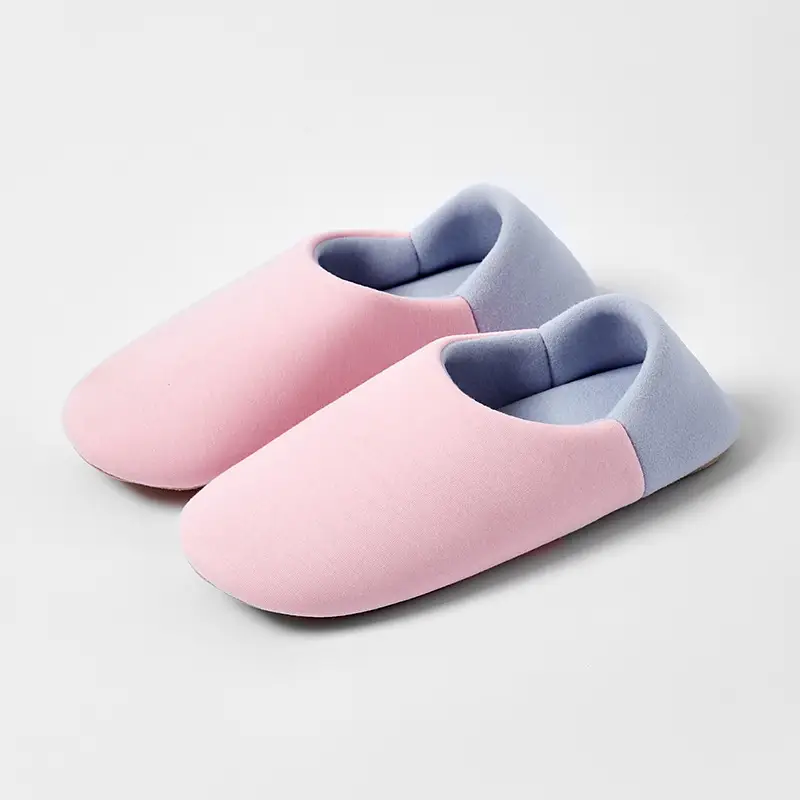 New Japanese-Style Postpartum Shoes with Soft Soles, Silent for Home Use, Parent-Child Children's Cotton Slippers, Women's Closed-Back Slippers, Wholesale Available