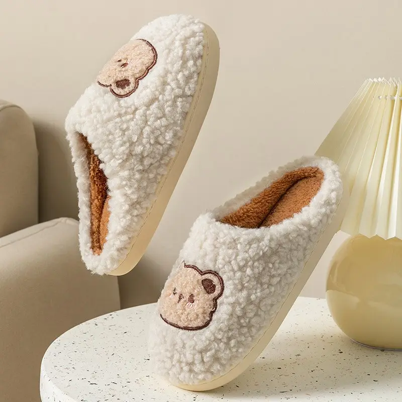 Winter Cute Furry Slippers for Men Women