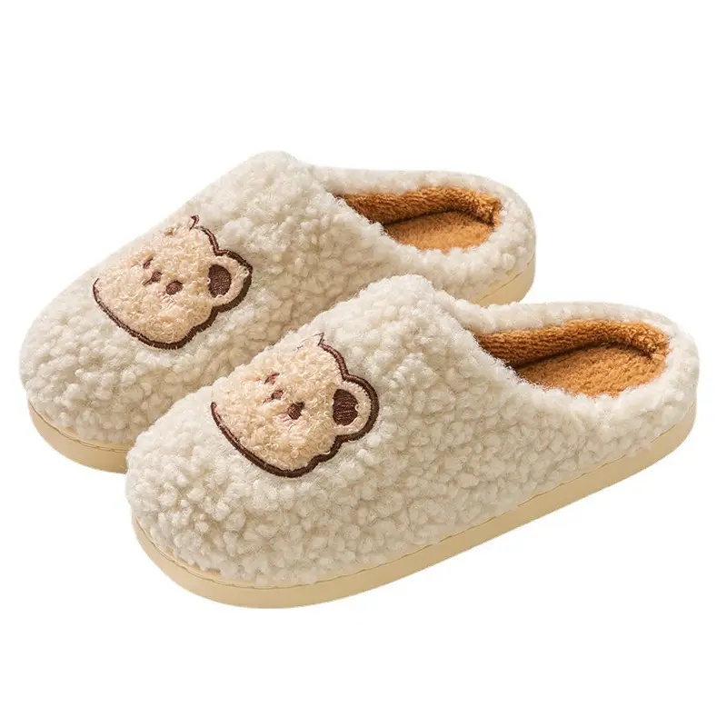 Winter Cute Furry Slippers for Men Women
