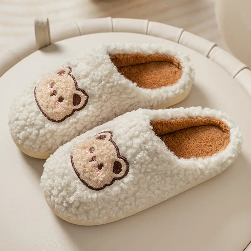 Winter Cute Furry Slippers for Men Women