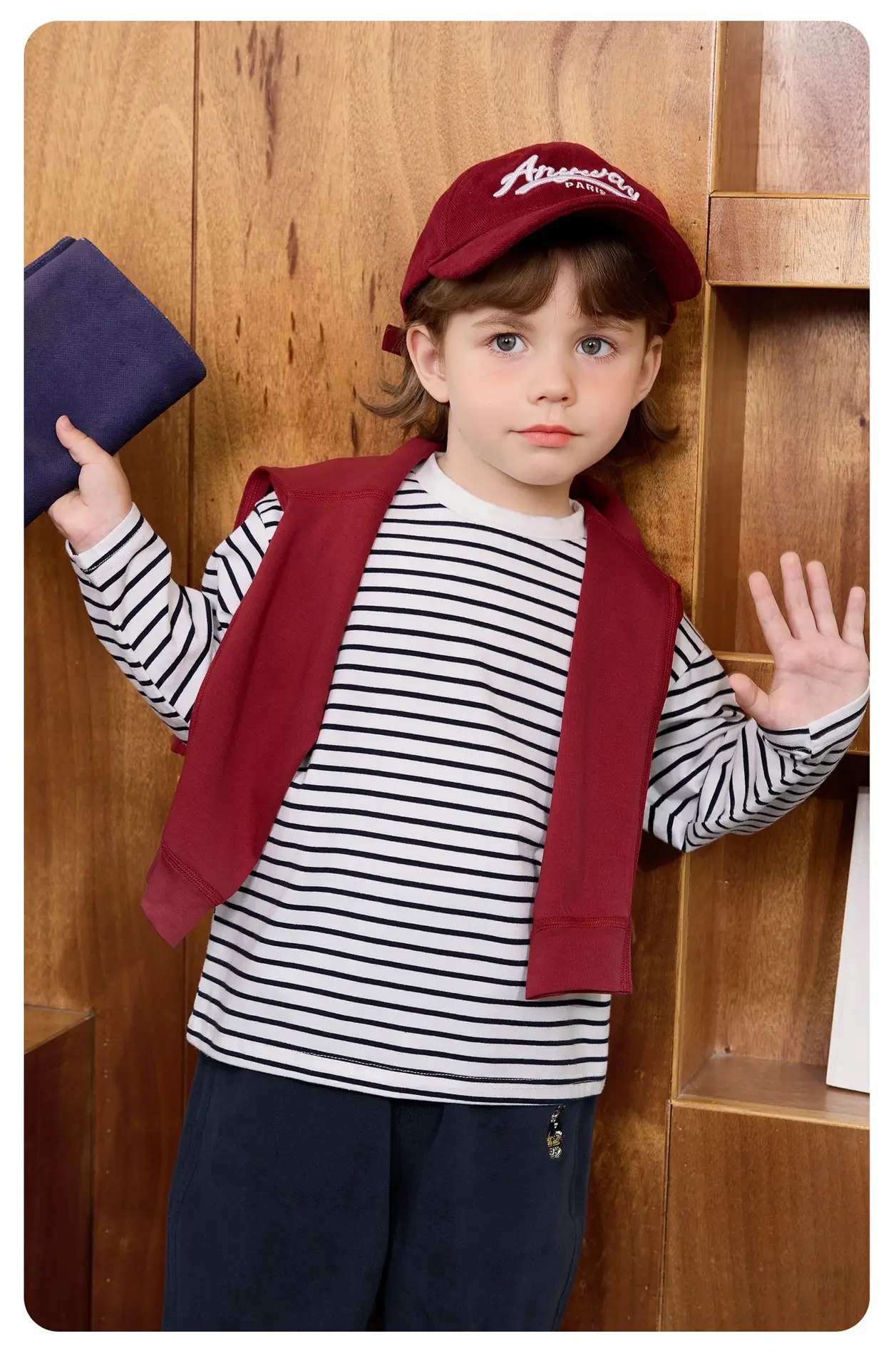 Right European Boys' Striped Long Sleeve T-Shirt 2025 — feature 14