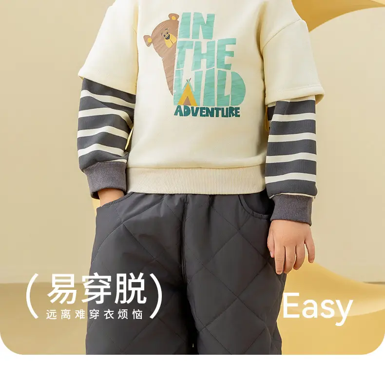 Kids Sweatshirt Set Boys Spring Fall Warm Two-Piece — feature 13