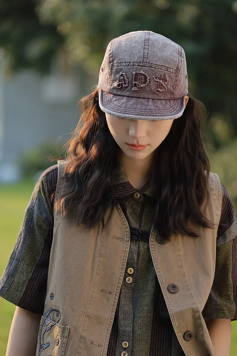 Women Retro Baseball Cap Large Head Spring Summer — feature 13