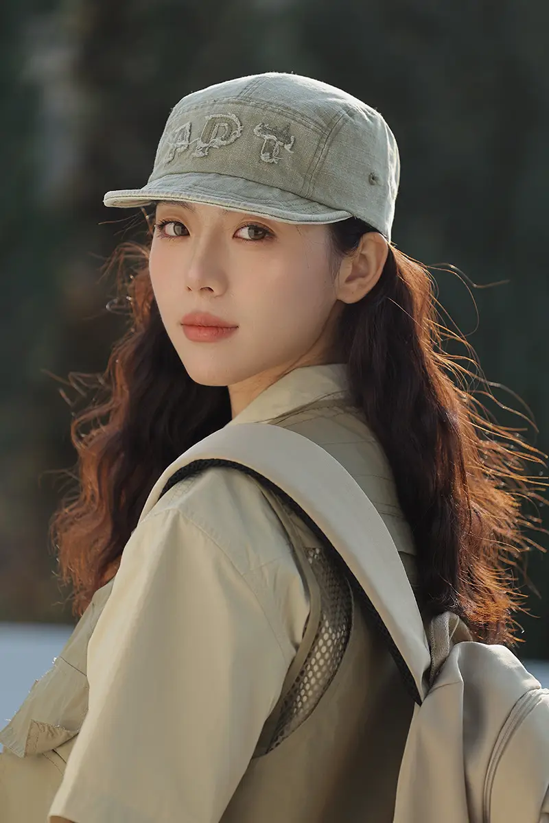 Women Retro Baseball Cap Large Head Spring Summer — feature 4