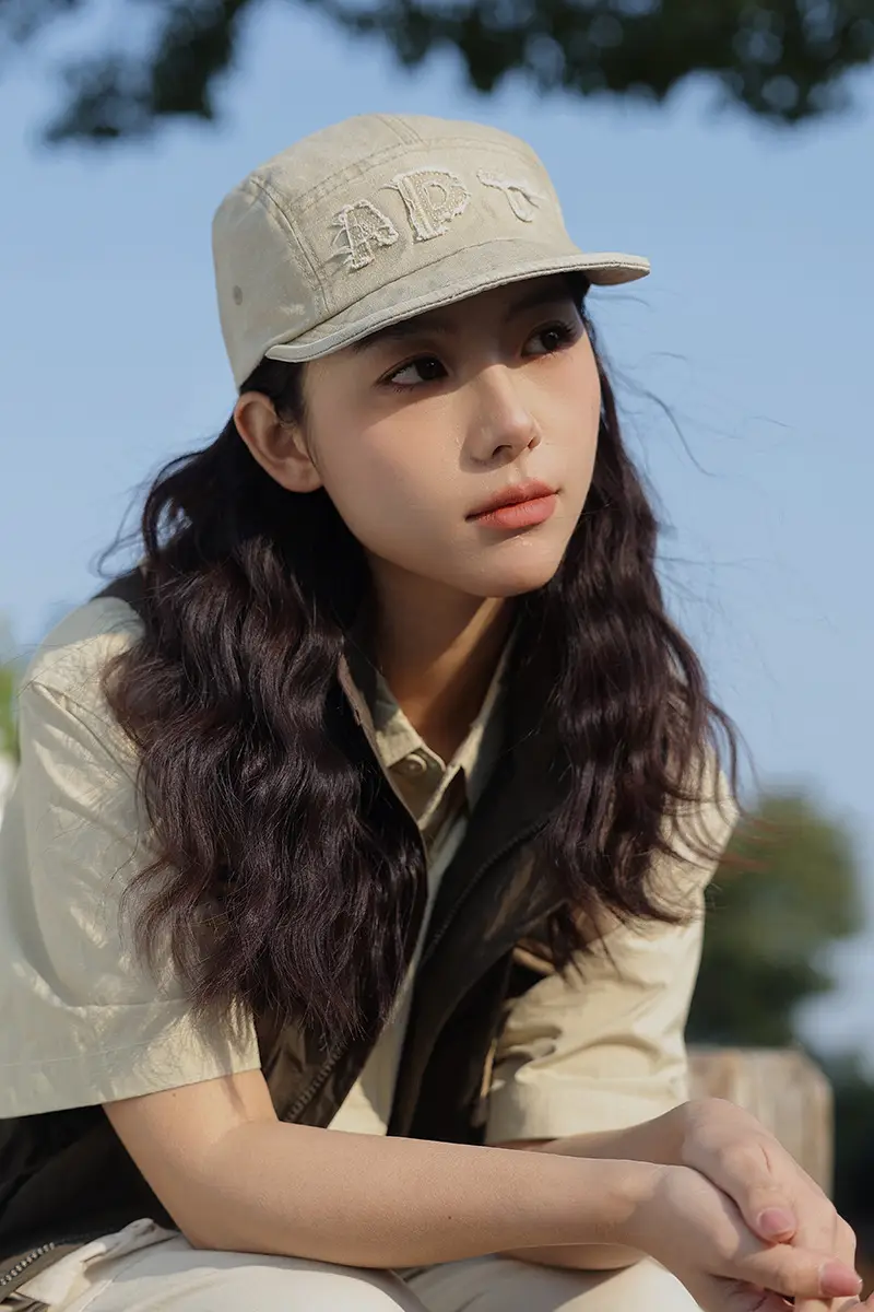 Women Retro Baseball Cap Large Head Spring Summer — feature 9