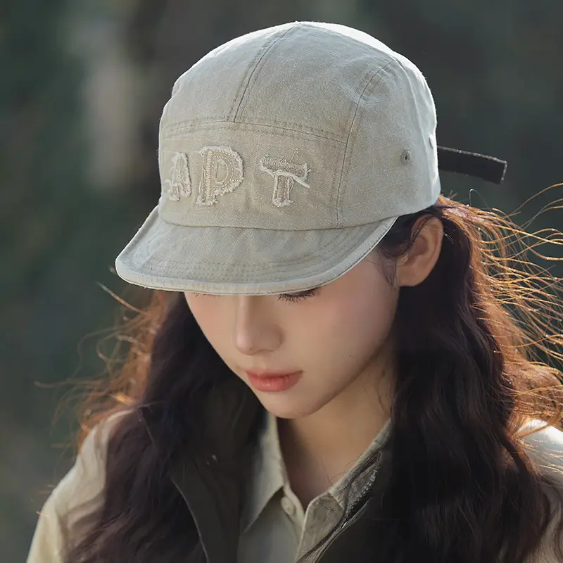 Women Retro Baseball Cap Large Head Spring Summer - Image 2