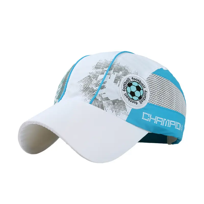 Summer Baseball Cap for Boys White Blue Mesh Sunshade - Image 8