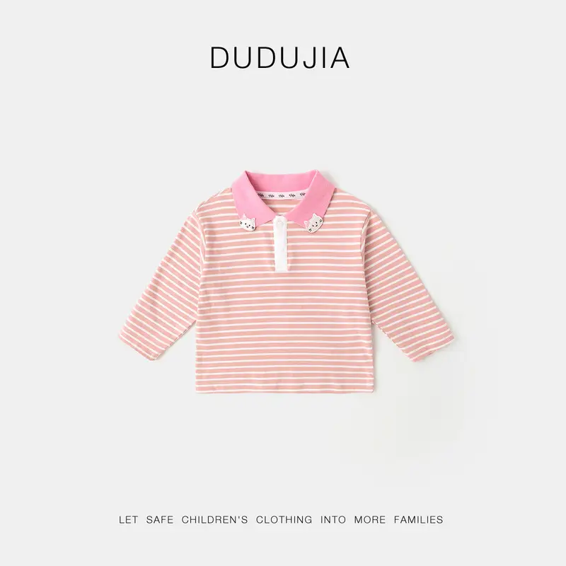 Duduia Boys' Striped Long Sleeve T-Shirt Spring - Image 19