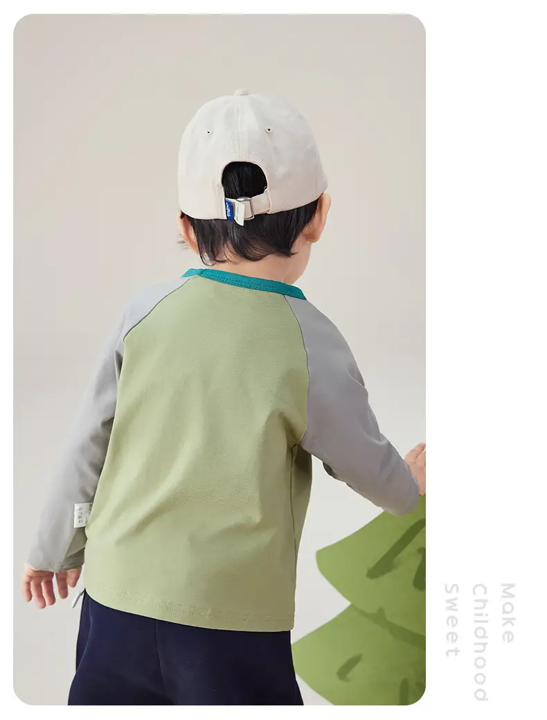 7A Antibacterial Kids Dinosaur T-Shirt Green — feature 18