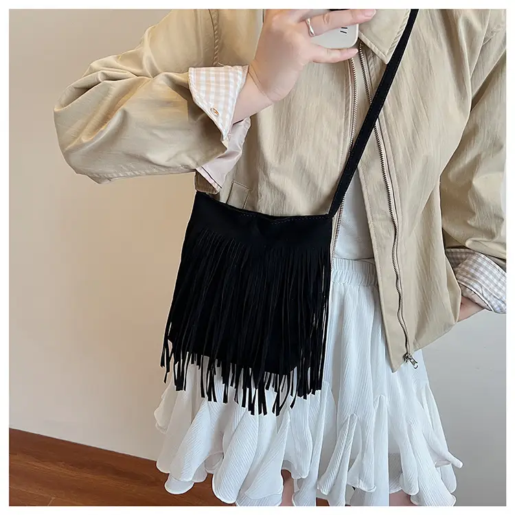Retro Tassel Shoulder Bag for Women Brown 2025 — feature 18