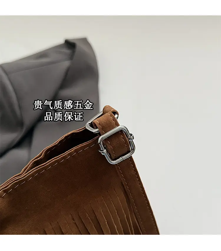 Retro Tassel Shoulder Bag for Women Brown 2025 — feature 4