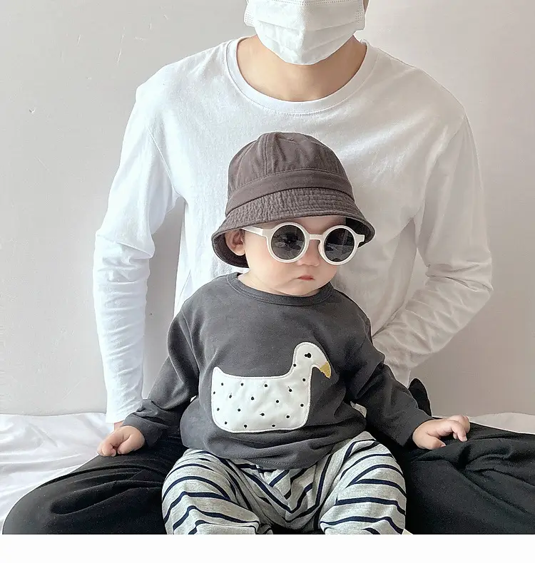 Boys Cotton T-Shirt Duck Print Long Sleeve — feature 11