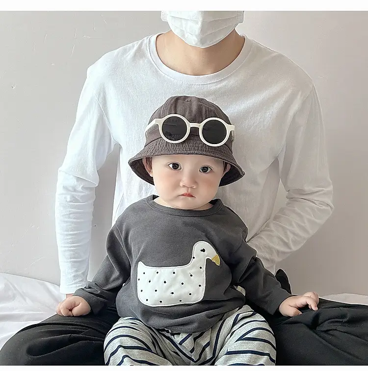 Boys Cotton T-Shirt Duck Print Long Sleeve — feature 15