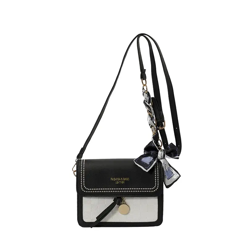 Trendy Fresh Sweet Silk Scarf Small Square Bag 2025 Autumn New Fashion Women's Bag Stylish Single Shoulder Crossbody Bag luggage and leather goods - Image 8
