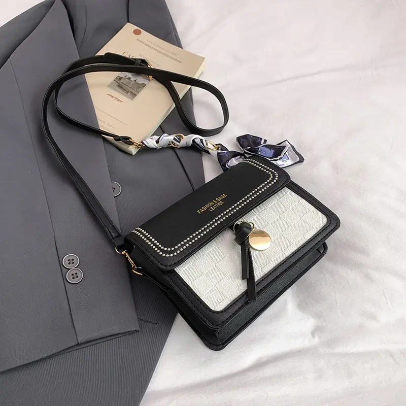 Trendy Fresh Sweet Silk Scarf Small Square Bag 2025 Autumn New Fashion Women's Bag Stylish Single Shoulder Crossbody Bag luggage and leather goods - Image 3