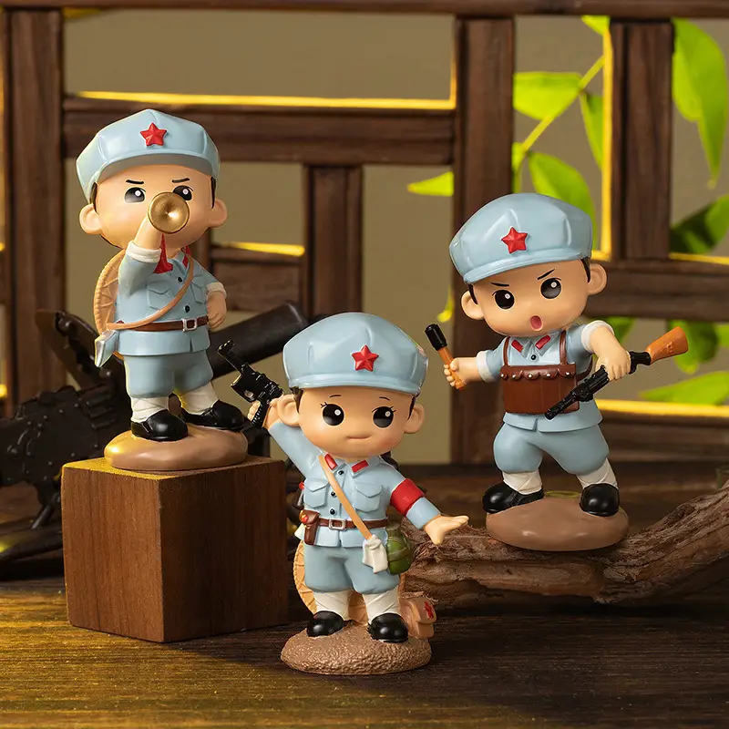 Hot-Blooded Military Soul Chinese People's Liberation Army Ornaments Commemorating the Eighth Route Army's Home Defense Ornaments Veterans Student Gifts