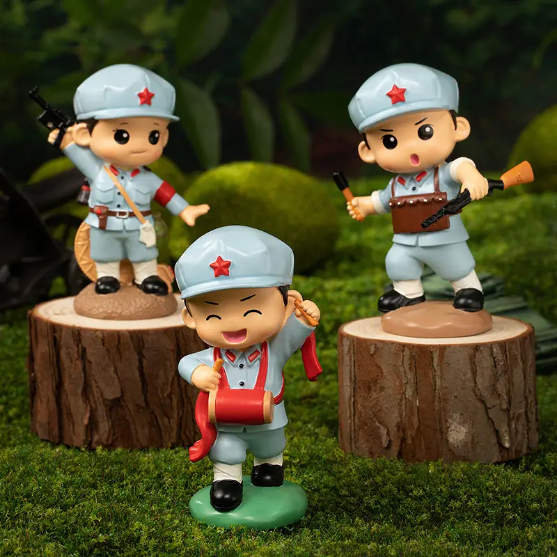 Hot-Blooded Military Soul Chinese People's Liberation Army Ornaments Commemorating the Eighth Route Army's Home Defense Ornaments Veterans Student Gifts