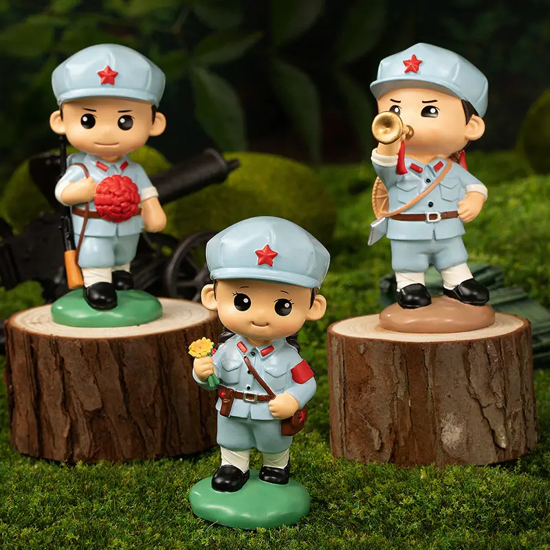 Hot-Blooded Military Soul Chinese People's Liberation Army Ornaments Commemorating the Eighth Route Army's Home Defense Ornaments Veterans Student Gifts