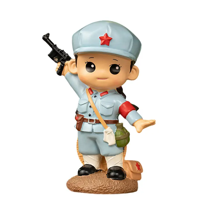 Hot-Blooded Military Soul Chinese People's Liberation Army Ornaments Commemorating the Eighth Route Army's Home Defense Ornaments Veterans Student Gifts
