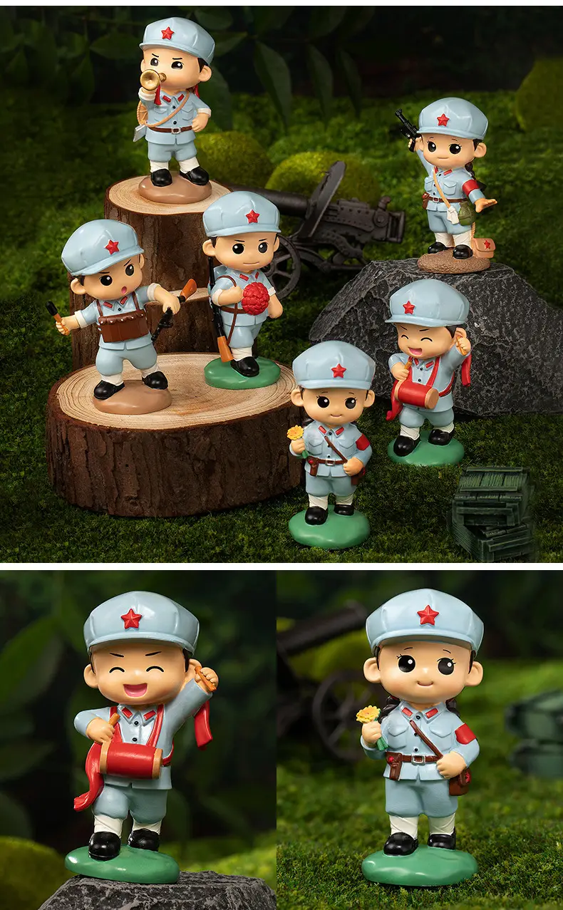 Hot-Blooded Military Soul Chinese People's Liberation Army Ornaments Commemorating the Eighth Route Army's Home Defense Ornaments Veterans Student Gifts — feature 10