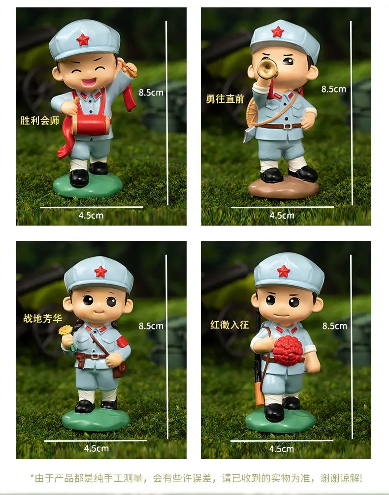 Hot-Blooded Military Soul Chinese People's Liberation Army Ornaments Commemorating the Eighth Route Army's Home Defense Ornaments Veterans Student Gifts — feature 3