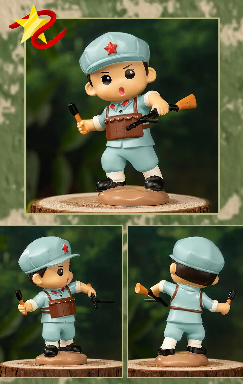 Hot-Blooded Military Soul Chinese People's Liberation Army Ornaments Commemorating the Eighth Route Army's Home Defense Ornaments Veterans Student Gifts — feature 5