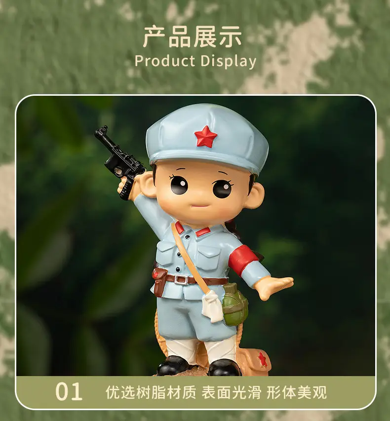 Hot-Blooded Military Soul Chinese People's Liberation Army Ornaments Commemorating the Eighth Route Army's Home Defense Ornaments Veterans Student Gifts — feature 6