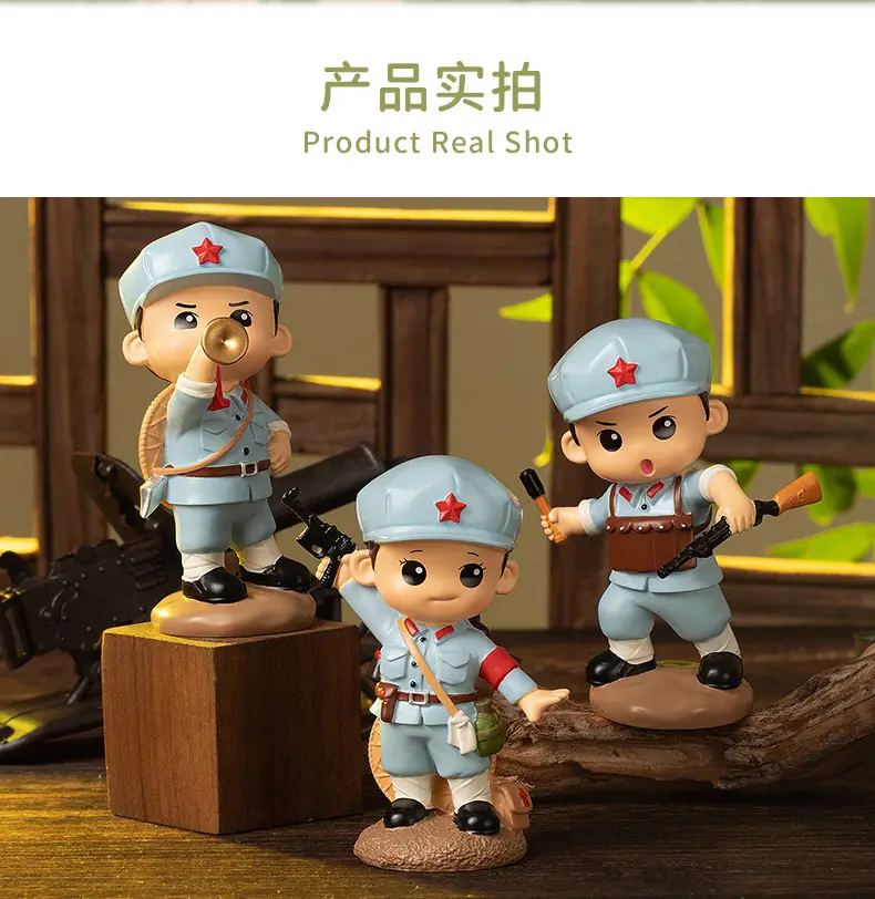 Hot-Blooded Military Soul Chinese People's Liberation Army Ornaments Commemorating the Eighth Route Army's Home Defense Ornaments Veterans Student Gifts — feature 8