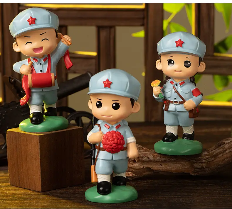 Hot-Blooded Military Soul Chinese People's Liberation Army Ornaments Commemorating the Eighth Route Army's Home Defense Ornaments Veterans Student Gifts — feature 9
