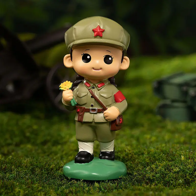 Hot-Blooded Military Soul Chinese People's Liberation Army Ornaments Commemorating the Eighth Route Army's Home Defense Ornaments Veterans Student Gifts