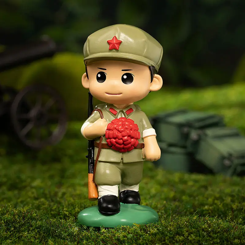 Hot-Blooded Military Soul Chinese People's Liberation Army Ornaments Commemorating the Eighth Route Army's Home Defense Ornaments Veterans Student Gifts