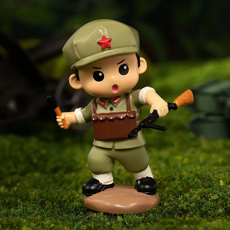 Hot-Blooded Military Soul Chinese People's Liberation Army Ornaments Commemorating the Eighth Route Army's Home Defense Ornaments Veterans Student Gifts