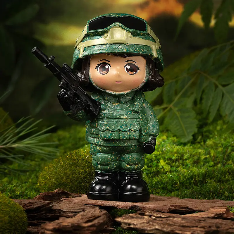 Hot-Blooded Military Soul Chinese People's Liberation Army Ornaments Commemorating the Eighth Route Army's Home Defense Ornaments Veterans Student Gifts