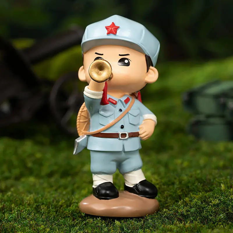 Hot-Blooded Military Soul Chinese People's Liberation Army Ornaments Commemorating the Eighth Route Army's Home Defense Ornaments Veterans Student Gifts