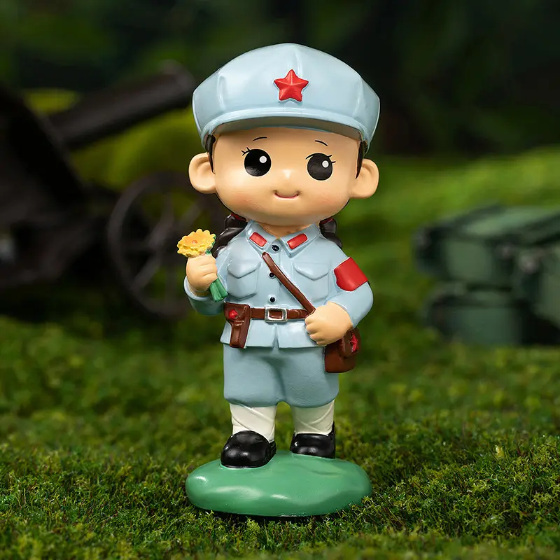 Hot-Blooded Military Soul Chinese People's Liberation Army Ornaments Commemorating the Eighth Route Army's Home Defense Ornaments Veterans Student Gifts