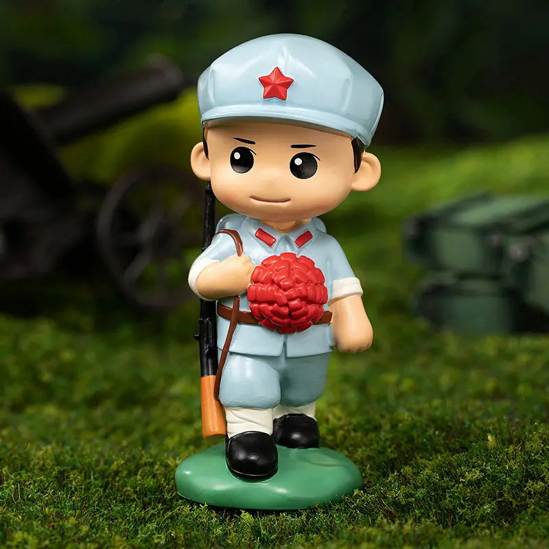 Hot-Blooded Military Soul Chinese People's Liberation Army Ornaments Commemorating the Eighth Route Army's Home Defense Ornaments Veterans Student Gifts