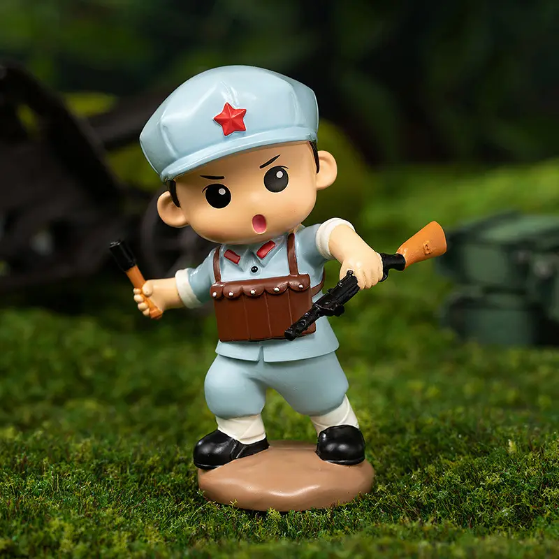 Hot-Blooded Military Soul Chinese People's Liberation Army Ornaments Commemorating the Eighth Route Army's Home Defense Ornaments Veterans Student Gifts