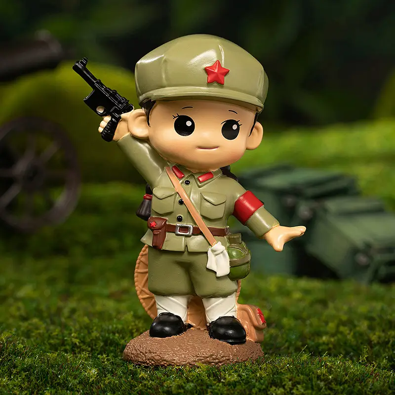 Hot-Blooded Military Soul Chinese People's Liberation Army Ornaments Commemorating the Eighth Route Army's Home Defense Ornaments Veterans Student Gifts