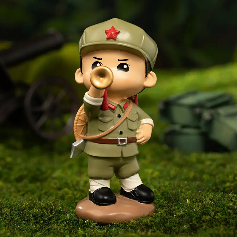 Hot-Blooded Military Soul Chinese People's Liberation Army Ornaments Commemorating the Eighth Route Army's Home Defense Ornaments Veterans Student Gifts
